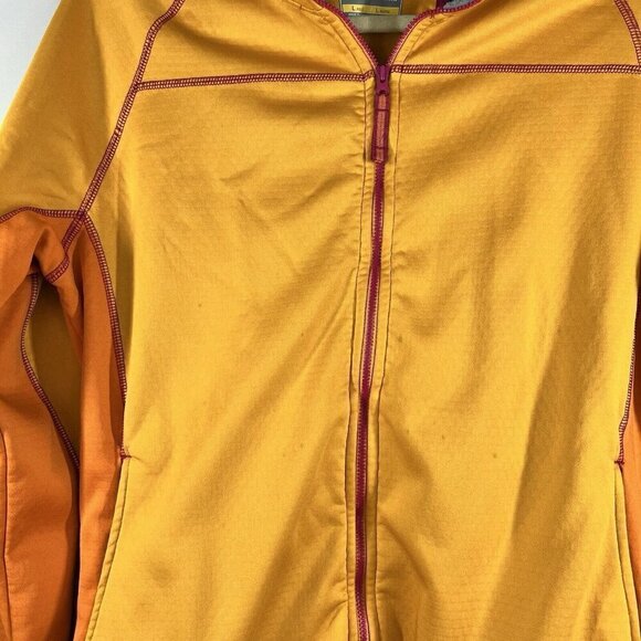 Cabela Women's Gold & Orange Fleece Pockets Full Zip Long Sleeve Jacket Size L - Picture 4 of 8
